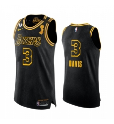 Los Angeles Lakers 2020 NBA Finals Champions Anthony Davis Black Mamba Authentic Jersey Social justice Los Angeles Lakers 2020 NBA Finals Champions Anthony Davis Black Mamba Authentic Jersey Social justice