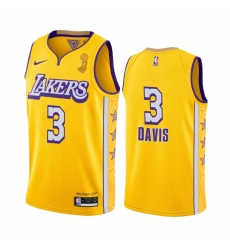 Los Angeles Lakers Anthony Davis 2020 NBA Finals Champions Jersey Gold Social justice Los Angeles Lakers Anthony Davis 2020 NBA Finals Champions Jersey Gold Social justice