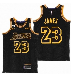 Men Lakers 23 Lebron James Gigi Bryant Number 2 Patch Black Mabma Edition NBA Jersey Men Lakers 23 Lebron James Gigi Bryant Number 2 Patch Black Mabma Edition NBA Jersey