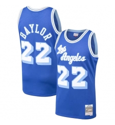 Men Los Angeles Lakers 22 Elgin Baylor Mitchell 26 Ness Royal 1960 61 Hardwood Classics Swingman Basketball Jersey Men Los Angeles Lakers 22 Elgin Baylor Mitchell 26 Ness Royal 1960 61 Hardwood Classics Swingman Basketball Jersey