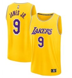 Men Los Angeles Lakers Bronny James Gold 2024 NBA Draft Fast Break Player Jersey Men Los Angeles Lakers Bronny James Gold 2024 NBA Draft Fast Break Player Jersey