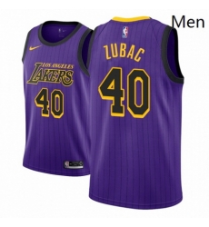Men NBA 2018 19 Los Angeles Lakers 40 Ivica Zubac City Edition Purple Jersey Men NBA 2018 19 Los Angeles Lakers 40 Ivica Zubac City Edition Purple Jersey
