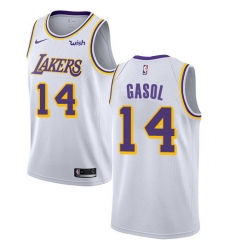 Men Nike Los Angeles Lakers 14 Marc Gasol White NBA Swingman Association Edition Jersey Men Nike Los Angeles Lakers 14 Marc Gasol White NBA Swingman Association Edition Jersey