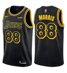 Men Nike Los Angeles Lakers 88 Markieff Morris Black NBA Swingman City Edition Jersey Men Nike Los Angeles Lakers 88 Markieff Morris Black NBA Swingman City Edition Jersey