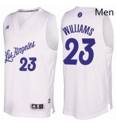 Mens Los Angeles Lakers 23 Lou Williams 2016 2017 Christmas Day White NBA Swingman Jersey Mens Los Angeles Lakers 23 Lou Williams 2016 2017 Christmas Day White NBA Swingman Jersey