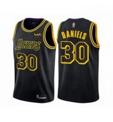 Mens Los Angeles Lakers 30 Troy Daniels Authentic Black City Edition Basketball Jersey Mens Los Angeles Lakers 30 Troy Daniels Authentic Black City Edition Basketball Jersey