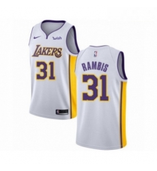 Mens Los Angeles Lakers 31 Kurt Rambis Authentic White Basketball Jersey Association Edition Mens Los Angeles Lakers 31 Kurt Rambis Authentic White Basketball Jersey Association Edition