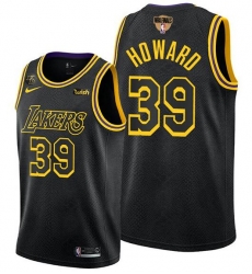 Men's Los Angeles Lakers #39 Dwight Howard 2020 Western Conference Champions Black Mamba Inspired Stitched NBA Jersey Men's Los Angeles Lakers #39 Dwight Howard 2020 Western Conference Champions Black Mamba Inspired Stitched NBA Jersey