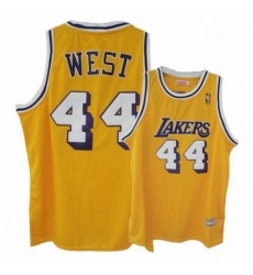 Mens Mitchell and Ness Los Angeles Lakers 44 Jerry West Authentic Gold Throwback NBA Jersey Mens Mitchell and Ness Los Angeles Lakers 44 Jerry West Authentic Gold Throwback NBA Jersey