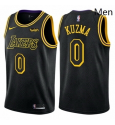 Mens Nike Los Angeles Lakers 0 Kyle Kuzma Authentic Black City Edition NBA Jersey Mens Nike Los Angeles Lakers 0 Kyle Kuzma Authentic Black City Edition NBA Jersey