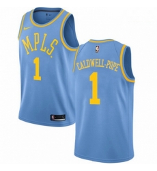 Mens Nike Los Angeles Lakers 1 Kentavious Caldwell Pope Authentic Blue Hardwood Classics NBA Jersey Mens Nike Los Angeles Lakers 1 Kentavious Caldwell Pope Authentic Blue Hardwood Classics NBA Jersey