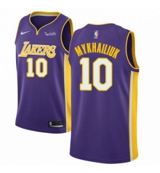 Mens Nike Los Angeles Lakers 10 Sviatoslav Mykhailiuk Swingman Purple NBA Jersey Statement Edition Mens Nike Los Angeles Lakers 10 Sviatoslav Mykhailiuk Swingman Purple NBA Jersey Statement Edition