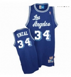 Mens Nike Los Angeles Lakers 34 Shaquille ONeal Authentic Blue Throwback NBA Jersey Mens Nike Los Angeles Lakers 34 Shaquille ONeal Authentic Blue Throwback NBA Jersey