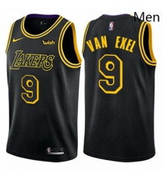 Mens Nike Los Angeles Lakers 9 Nick Van Exel Swingman Black City Edition NBA Jersey Mens Nike Los Angeles Lakers 9 Nick Van Exel Swingman Black City Edition NBA Jersey