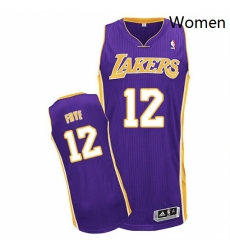 Womens Adidas Los Angeles Lakers 12 Channing Frye Authentic Purple Road NBA Jersey Womens Adidas Los Angeles Lakers 12 Channing Frye Authentic Purple Road NBA Jersey