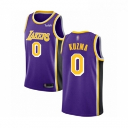 Womens Los Angeles Lakers 0 Kyle Kuzma Authentic Purple Basketball Jerseys Icon Edition 