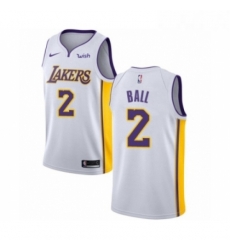 Womens Los Angeles Lakers 2 Lonzo Ball Authentic White Basketball Jersey Association Edition Womens Los Angeles Lakers 2 Lonzo Ball Authentic White Basketball Jersey Association Edition