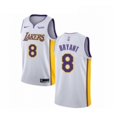 Womens Los Angeles Lakers 8 Kobe Bryant Authentic White Basketball Jersey Association Edition Womens Los Angeles Lakers 8 Kobe Bryant Authentic White Basketball Jersey Association Edition