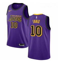 Womens Nike Los Angeles Lakers 10 Tyler Ennis Swingman Purple NBA Jersey City Edition Womens Nike Los Angeles Lakers 10 Tyler Ennis Swingman Purple NBA Jersey City Edition