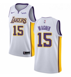 Womens Nike Los Angeles Lakers 15 Moritz Wagner Swingman White NBA Jersey Association Edition Womens Nike Los Angeles Lakers 15 Moritz Wagner Swingman White NBA Jersey Association Edition