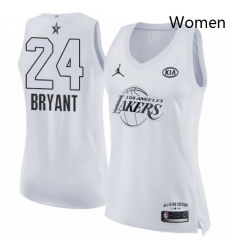 Womens Nike Los Angeles Lakers 24 Kobe Bryant Swingman White 2018 All Star Game NBA Jersey Womens Nike Los Angeles Lakers 24 Kobe Bryant Swingman White 2018 All Star Game NBA Jersey