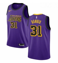Womens Nike Los Angeles Lakers 31 Kurt Rambis Swingman Purple NBA Jersey City Edition Womens Nike Los Angeles Lakers 31 Kurt Rambis Swingman Purple NBA Jersey City Edition