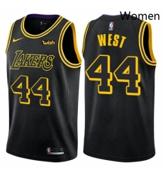 Womens Nike Los Angeles Lakers 44 Jerry West Swingman Black NBA Jersey City Edition Womens Nike Los Angeles Lakers 44 Jerry West Swingman Black NBA Jersey City Edition