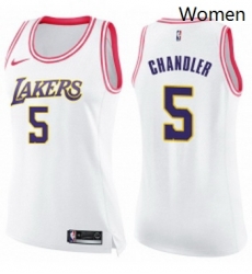Womens Nike Los Angeles Lakers 5 Tyson Chandler Swingman White Pink Fashion NBA Jersey Womens Nike Los Angeles Lakers 5 Tyson Chandler Swingman White Pink Fashion NBA Jersey