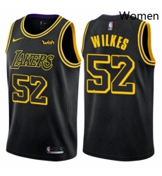Womens Nike Los Angeles Lakers 52 Jamaal Wilkes Swingman Black NBA Jersey City Edition Womens Nike Los Angeles Lakers 52 Jamaal Wilkes Swingman Black NBA Jersey City Edition