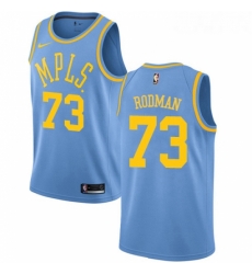 Womens Nike Los Angeles Lakers 73 Dennis Rodman Swingman Blue Hardwood Classics NBA Jersey Womens Nike Los Angeles Lakers 73 Dennis Rodman Swingman Blue Hardwood Classics NBA Jersey