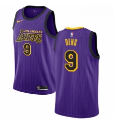 Womens Nike Los Angeles Lakers 9 Luol Deng Swingman Purple NBA Jersey City Edition Womens Nike Los Angeles Lakers 9 Luol Deng Swingman Purple NBA Jersey City Edition