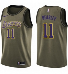 Youth Nike Los Angeles Lakers 11 Michael Beasley Swingman Green Salute to Service NBA Jersey Youth Nike Los Angeles Lakers 11 Michael Beasley Swingman Green Salute to Service NBA Jersey