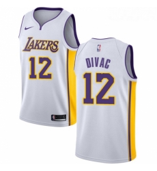 Youth Nike Los Angeles Lakers 12 Vlade Divac Swingman White NBA Jersey Association Edition Youth Nike Los Angeles Lakers 12 Vlade Divac Swingman White NBA Jersey Association Edition