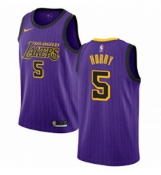 Youth Nike Los Angeles Lakers 5 Robert Horry Swingman Purple NBA Jersey City Edition Youth Nike Los Angeles Lakers 5 Robert Horry Swingman Purple NBA Jersey City Edition