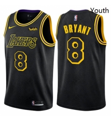 Youth Nike Los Angeles Lakers 8 Kobe Bryant Swingman Black NBA Jersey City Edition Youth Nike Los Angeles Lakers 8 Kobe Bryant Swingman Black NBA Jersey City Edition