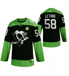 Men Pittsburgh Penguins 58 Kris Letang Green 2020 Adidas Jersey Men Pittsburgh Penguins 58 Kris Letang Green 2020 Adidas Jersey