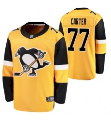 Men Pittsburgh Penguins 77 Jeff Carter 2021 Yellow Jersey Men Pittsburgh Penguins 77 Jeff Carter 2021 Yellow Jersey
