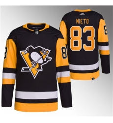 Men Pittsburgh Penguins 83 Matt Nieto Black Stitched Jersey Men Pittsburgh Penguins 83 Matt Nieto Black Stitched Jersey