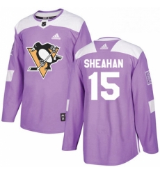 Mens Adidas Pittsburgh Penguins 15 Riley Sheahan Authentic Purple Fights Cancer Practice NHL Jersey Mens Adidas Pittsburgh Penguins 15 Riley Sheahan Authentic Purple Fights Cancer Practice NHL Jersey