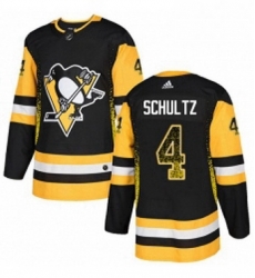 Mens Adidas Pittsburgh Penguins 4 Justin Schultz Authentic Black Drift Fashion NHL Jersey Mens Adidas Pittsburgh Penguins 4 Justin Schultz Authentic Black Drift Fashion NHL Jersey
