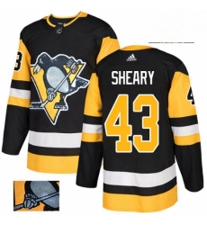 Mens Adidas Pittsburgh Penguins 43 Conor Sheary Authentic Black Fashion Gold NHL Jersey Mens Adidas Pittsburgh Penguins 43 Conor Sheary Authentic Black Fashion Gold NHL Jersey