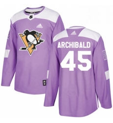 Mens Adidas Pittsburgh Penguins 45 Josh Archibald Authentic Purple Fights Cancer Practice NHL Jersey Mens Adidas Pittsburgh Penguins 45 Josh Archibald Authentic Purple Fights Cancer Practice NHL Jersey