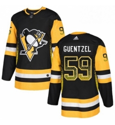 Mens Adidas Pittsburgh Penguins 59 Jake Guentzel Authentic Black Drift Fashion NHL Jersey Mens Adidas Pittsburgh Penguins 59 Jake Guentzel Authentic Black Drift Fashion NHL Jersey
