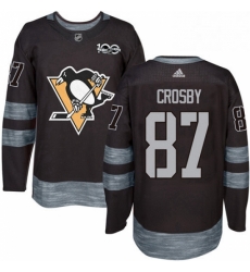 Mens Adidas Pittsburgh Penguins 87 Sidney Crosby Authentic Black 1917 2017 100th Anniversary NHL Jersey Mens Adidas Pittsburgh Penguins 87 Sidney Crosby Authentic Black 1917 2017 100th Anniversary NHL Jersey