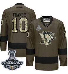 Penguins #10 Ron Francis Green Salute to Service 2017 Stanley Cup Finals Champions Stitched NHL Jersey Penguins #10 Ron Francis Green Salute to Service 2017 Stanley Cup Finals Champions Stitched NHL Jersey