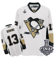 Penguins #13 Nick Bonino White 2017 Stanley Cup Final Patch Stitched NHL Jersey Penguins #13 Nick Bonino White 2017 Stanley Cup Final Patch Stitched NHL Jersey