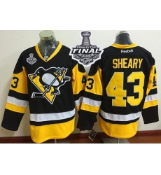 Penguins #43 Conor Sheary Black Alternate 2017 Stanley Cup Final Patch Stitched NHL Jersey Penguins #43 Conor Sheary Black Alternate 2017 Stanley Cup Final Patch Stitched NHL Jersey