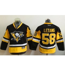 Penguins #58 Kris Letang Black Alternate Stitched Youth NHL Jersey Penguins #58 Kris Letang Black Alternate Stitched Youth NHL Jersey