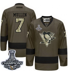 Penguins #7 Joe Mullen Green Salute to Service 2017 Stanley Cup Finals Champions Stitched NHL Jersey Penguins #7 Joe Mullen Green Salute to Service 2017 Stanley Cup Finals Champions Stitched NHL Jersey