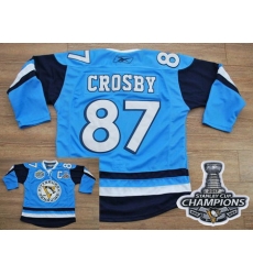 Penguins #87 Sidney Crosby Baby Blue 2011 Winter Classic Vintage 2017 Stanley Cup Finals Champions Stitched NHL Jersey Penguins #87 Sidney Crosby Baby Blue 2011 Winter Classic Vintage 2017 Stanley Cup Finals Champions Stitched NHL Jersey